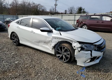 2021 Honda Civic Sport из США, поврежденный, VIN 2HGFC2F82MH542004